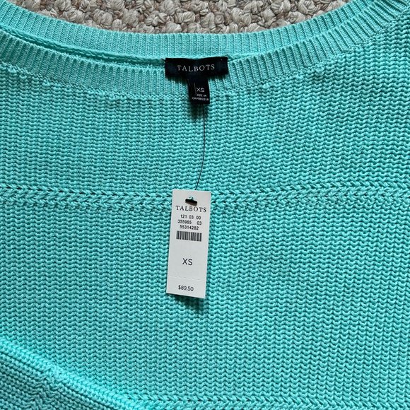 TALBOTS - Pima Cotton Bateau Neck Sweater - NEW with Tag - Picture 8 of 11